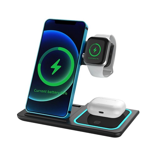 3-N-1 Wireless Charger & QC3.0 Adapter 