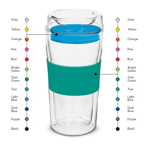 350ml Double Wall Glass Cup 