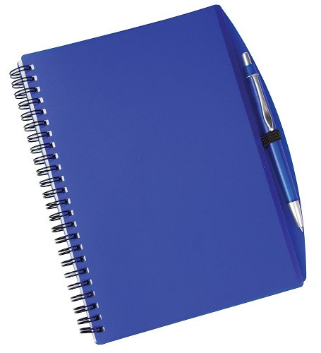 A5 Spiral notebook and pen 