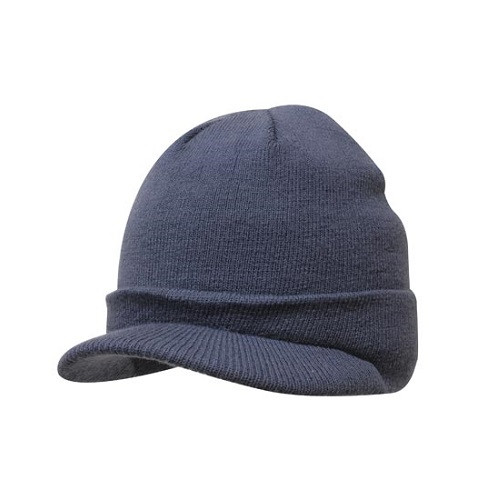 Acrylic Beanie with Peak 