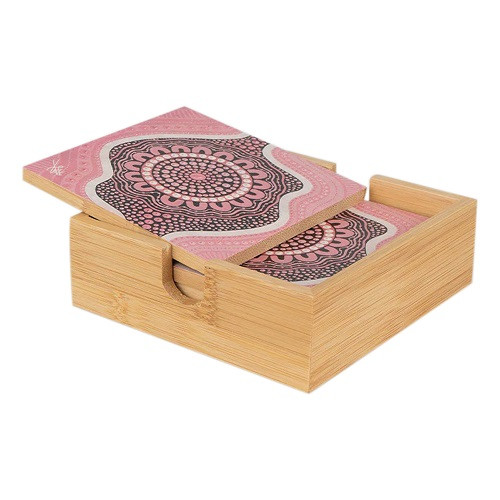 BOOBIE SISTA Bamboo Coaster Set (4 Pack)