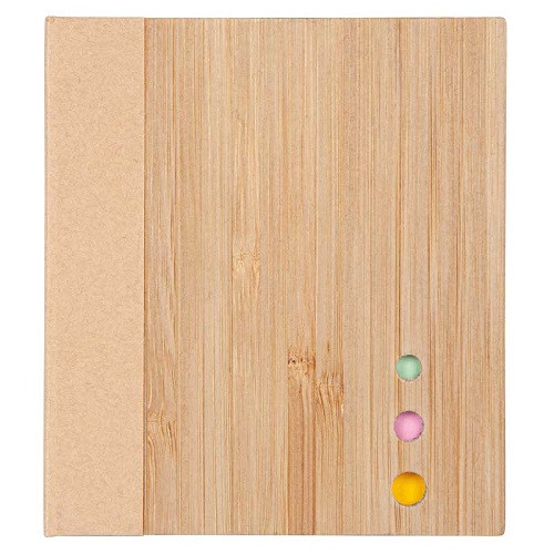 Bamboo Board Memo Pad & Sticky Note Set 