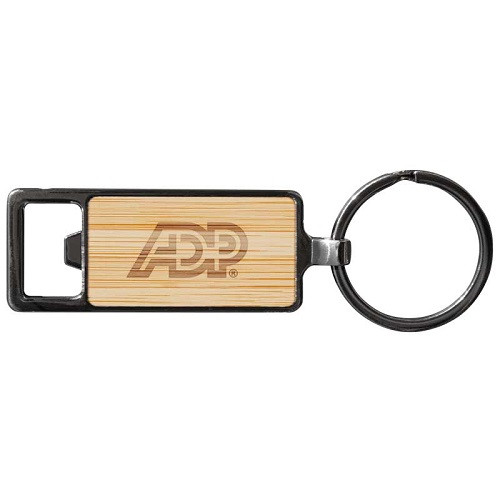 Bamboo Key Chain Bottle Opener