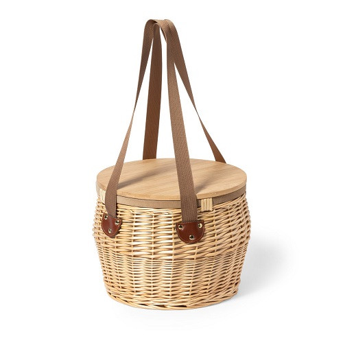 Bamboo Thermal Picnic Basket 