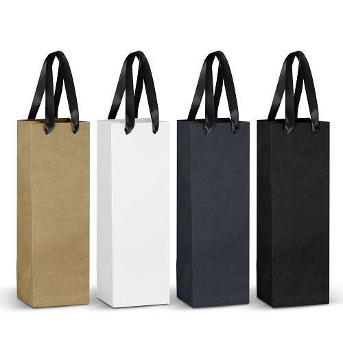 Champagne Ribbon Handle Paper Bag 