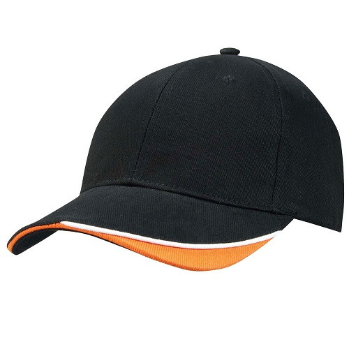 Heavy Brushed Cotton Cap with Short Velcro Fastener 