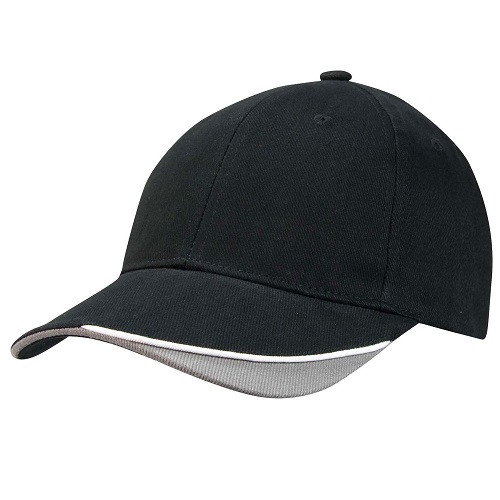 Heavy Brushed Cotton Cap with Short Velcro Fastener 