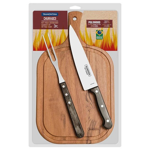 Churrasco 3pc Polywood Barbecue Set 