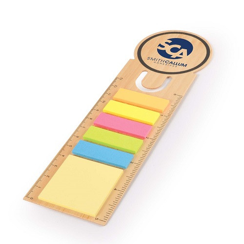 Clover Dye Cut Bookmark/Ruler with Noteflags