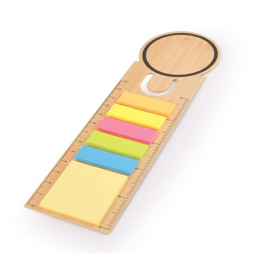 Clover Dye Cut Bookmark/Ruler with Noteflags 