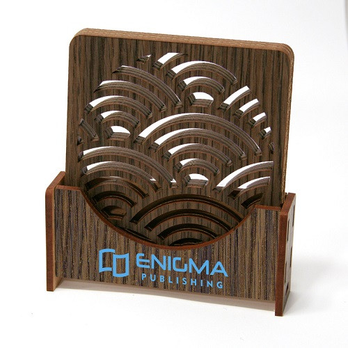 Eco MDF Coaster Set with Optional Stand 