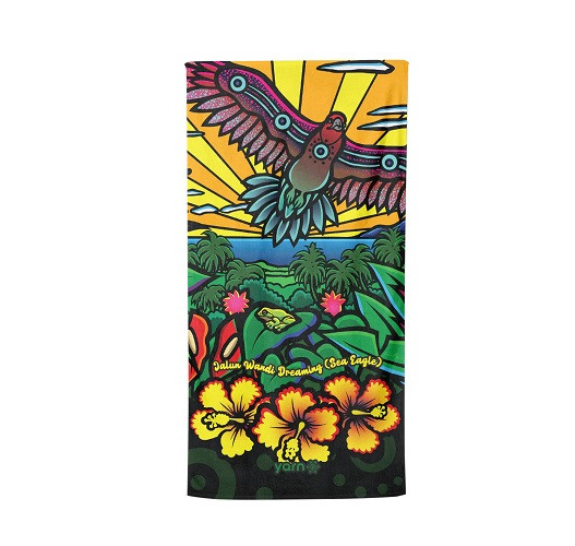 JALUN WANDI Dreaming (Sea Eagle) Beach Towel 