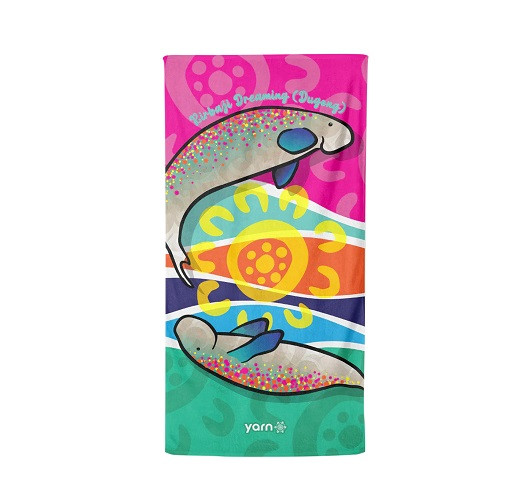 KIRBAJI Dreaming (Dugong) Beach Towel 