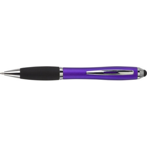 Stylus Ballpoint Pen with Rubber Grip 