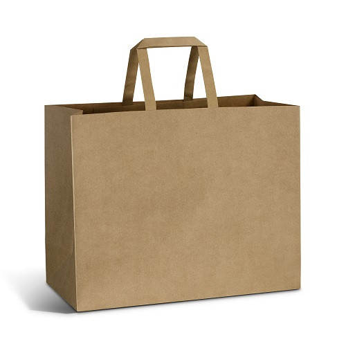 Large Flat Handle Paper Bag Landscape 