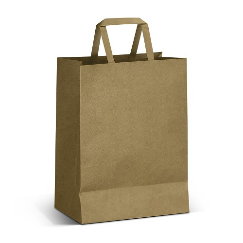 Large Flat Handle Paper Bag Portrait 