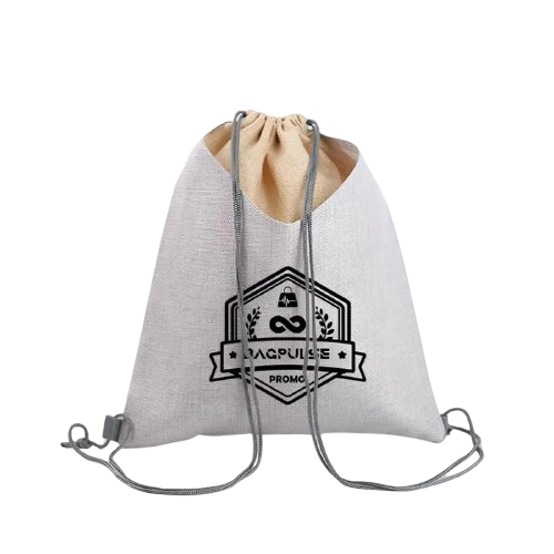 Linen String Bag with Logo 