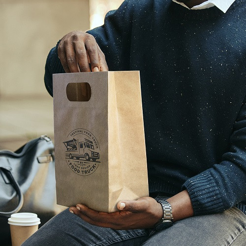 Medium Die Cut Paper Bag Portrait 