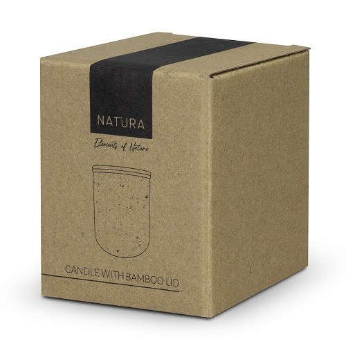 NATURA Candle with Bamboo Lid 