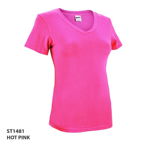 V Neck Ladies T 