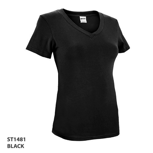 V Neck Ladies T 