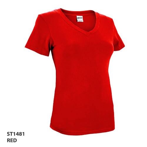 V Neck Ladies T 