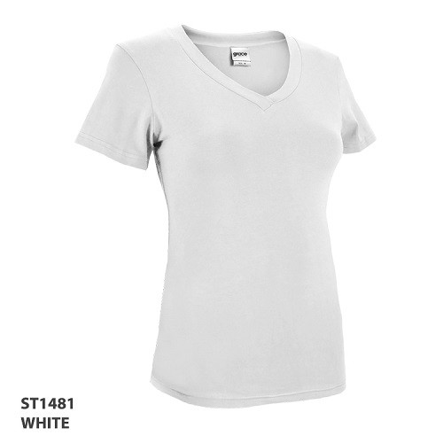V Neck Ladies T 