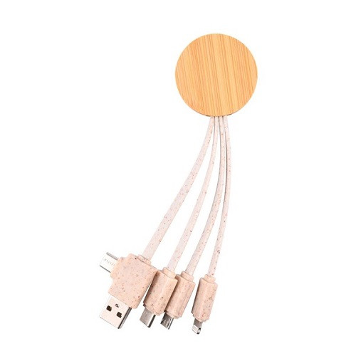 Oracle Round Bamboo Charging Cable 