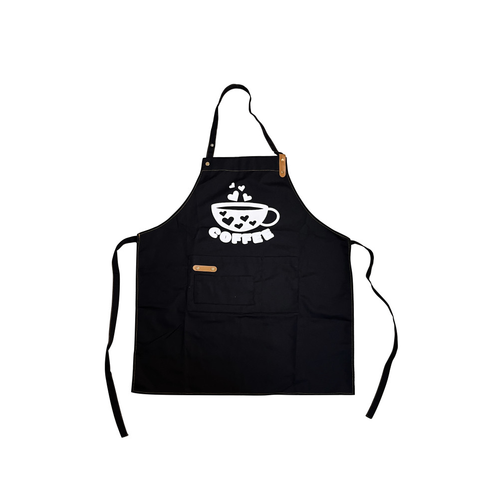 Poly-Cotton Canvas Full Bib Apron with Neck Strap 