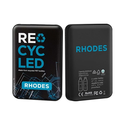 RPET Rhodes 500mAh Eco Power Bank