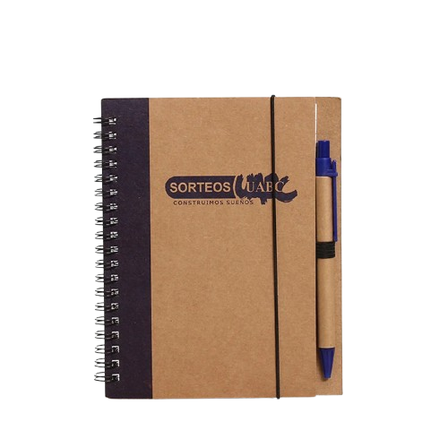 Recycled Colour Spine Spiral Notebook 