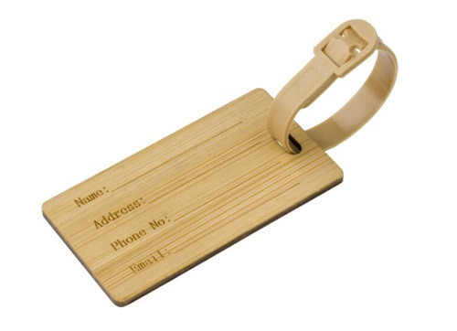 Shawn Bamboo Luggage Tag