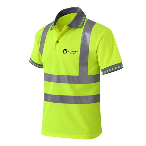 Unisex Polyester HI-Vis Reflective S/S Polo