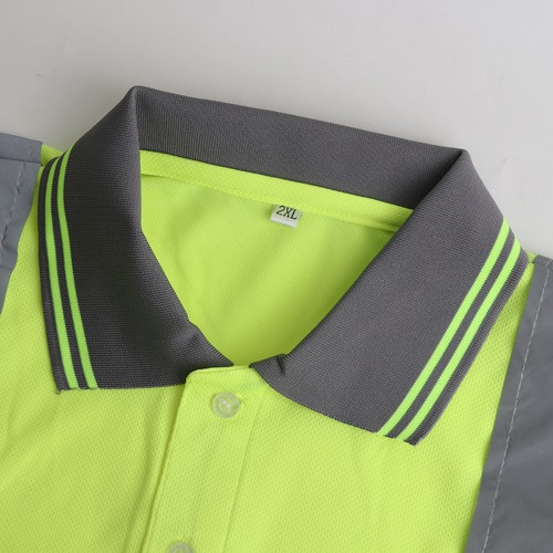 Unisex Polyester HI-Vis Reflective S/S Polo 