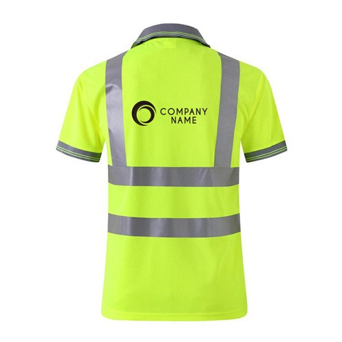 Unisex Polyester HI-Vis Reflective S/S Polo 