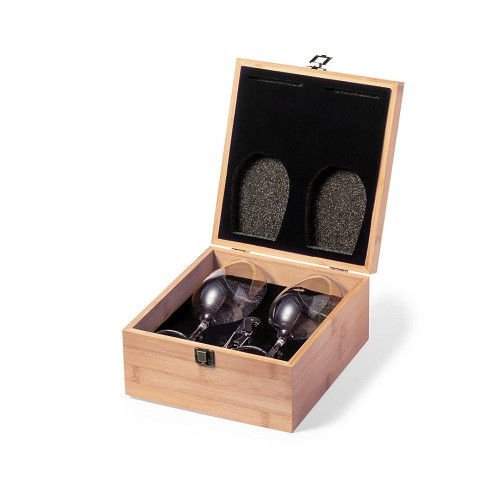 Wine Set in Bamboo Case 