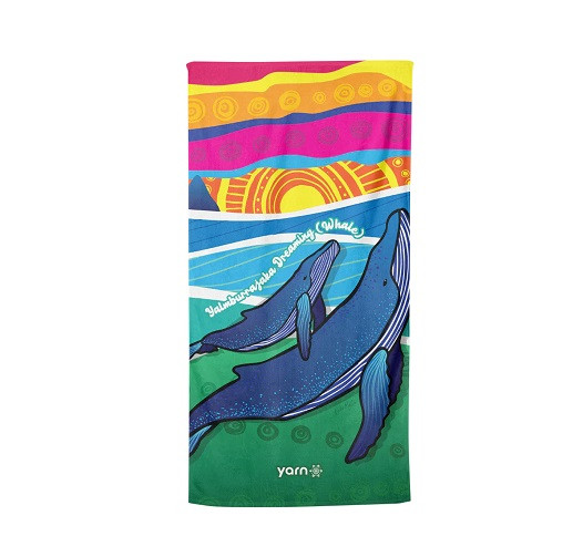 YALMBURRAJAKA Dreaming (Whale) Beach Towel 