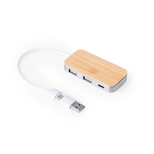 Zurk Bamboo USB Hub 