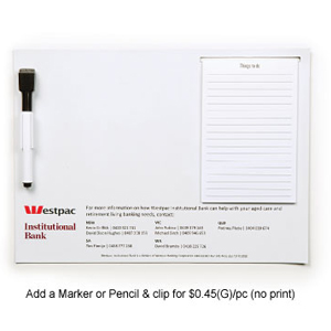 A4 Magnetic Whiteboard w/ Notepad