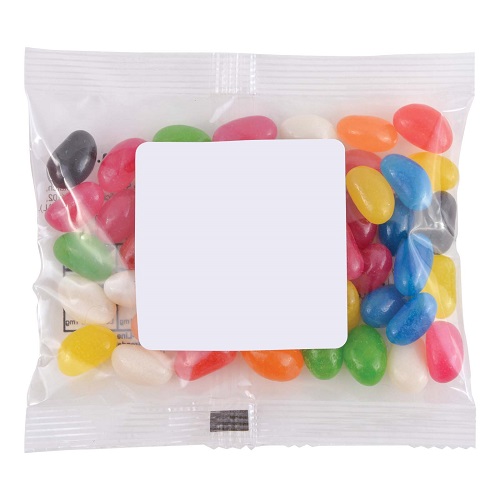 Assorted Colour Jelly Beans in 60 Gram Cello Bag 