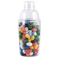 Assorted Colour Maxi Jelly Beans in Acrylic Cocktail Shaker