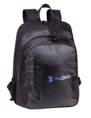 Backpack with Elasticised Mesh Pocket on Sides