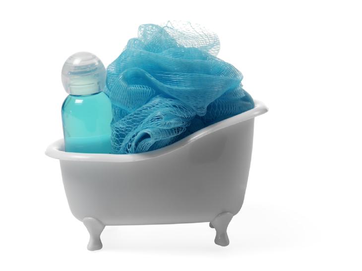 Bath Set In Small Plastic Bath Tub