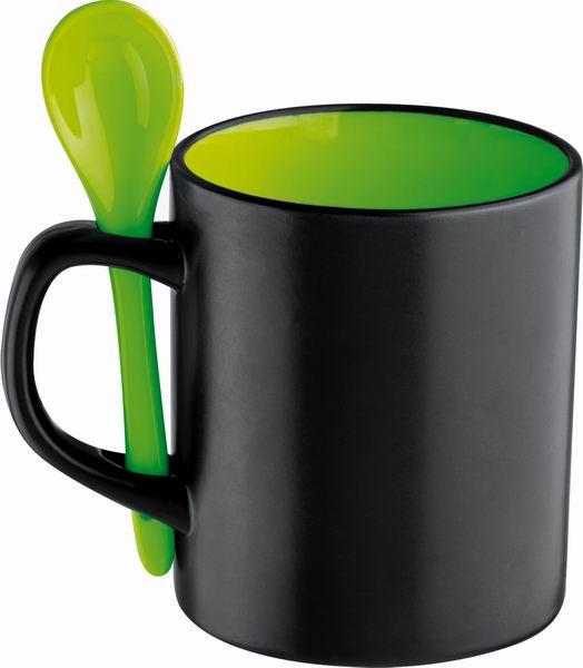 Black ceramic mug - 300 ml 