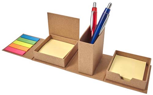 Cardboard Cube Desk Organizer