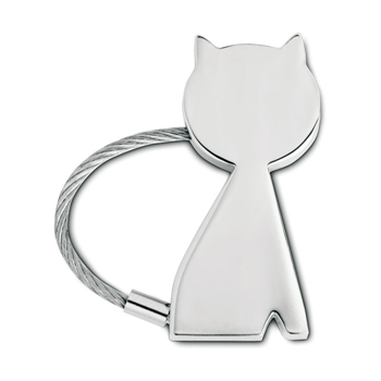 Cat Metal Keyring