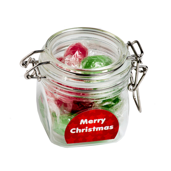 Christmas Twist Wrapped Lollies In Canister 120G