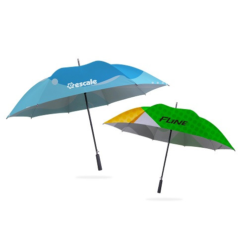 Deluxe Eight-Panel Umbrella with Projector Lamp 