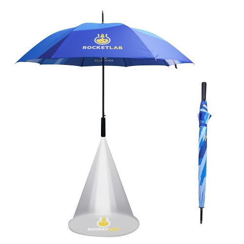 Deluxe Eight-Panel Umbrella with Projector Lamp