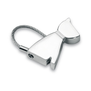 Dog Metal Keyring